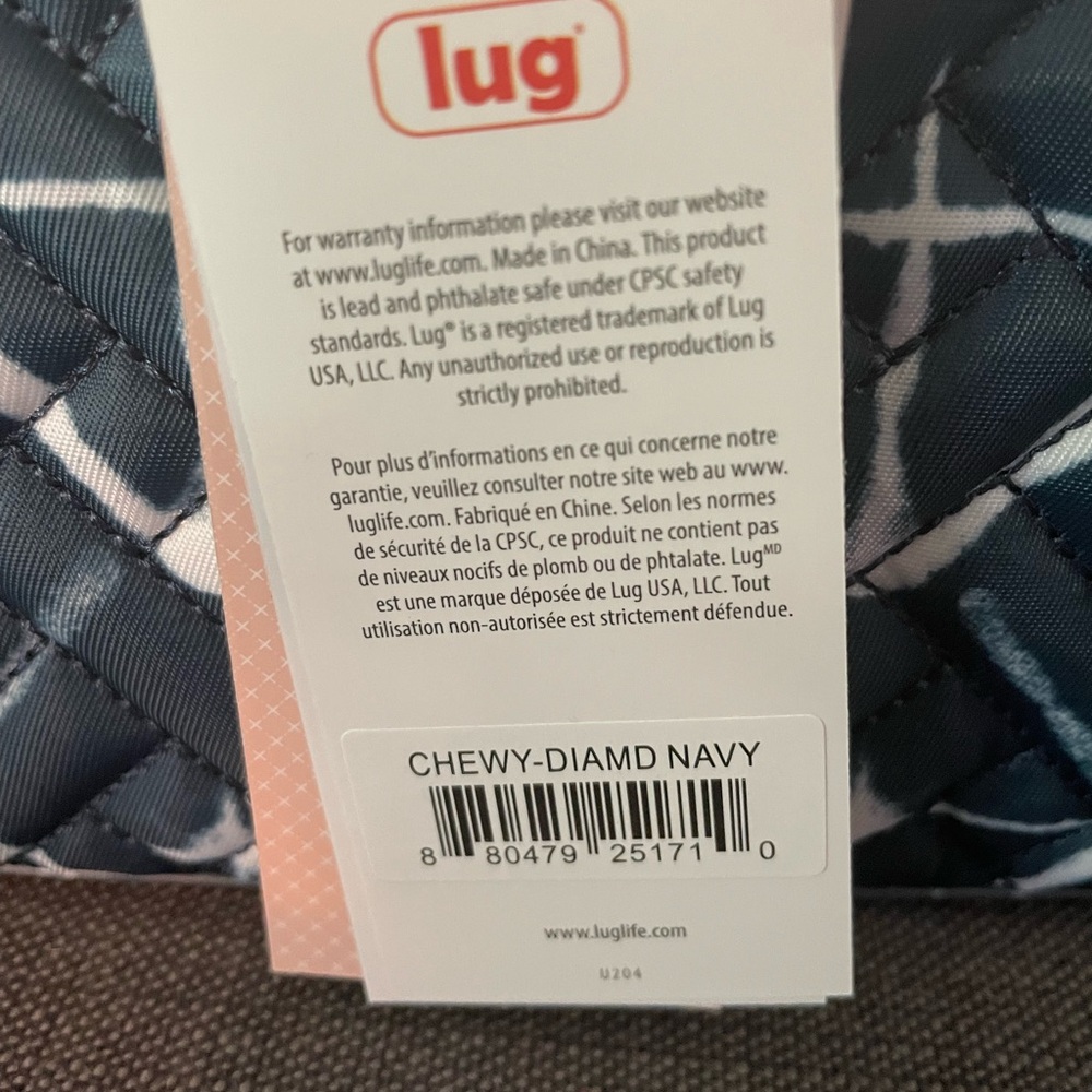 NEW Lug Insulated Lunch Tote Bag Chewy - Diamond Navy - Picture 12 of 14